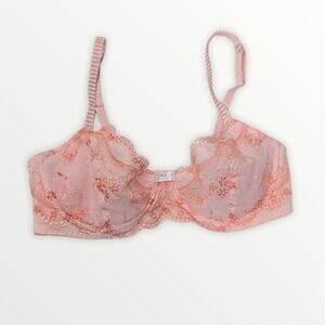 Sophie B Pink Lace Bra- No lining 34C